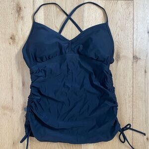 Prana Black Tankini Swim Top